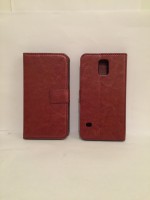 Samsung Galaxy S5 Flip Case Brun